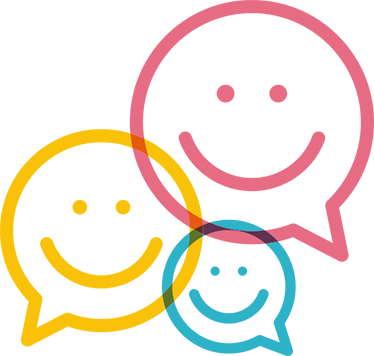 Vinyl tapijt kind decoratieve gezichten met kleur - TenStickers