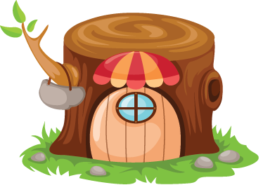 Vinyl tapijt kind trunk huis - TenStickers