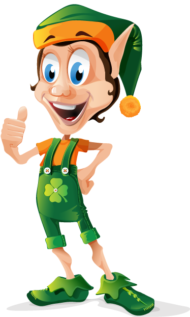 Vinyl tapijt kind clover elf - TenStickers