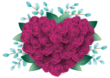 Vinyl tapijt slaapkamer gesloten rozen decoratie - TenStickers