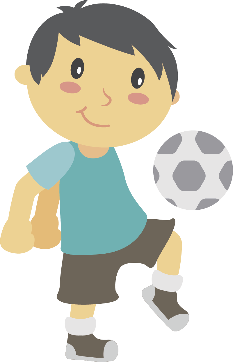Vinyl tapijt kind voetballen spelen - TenStickers