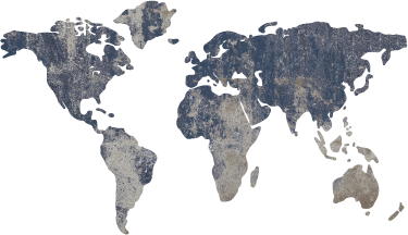 Vinyl tapijt wereldkaart decoratieve muurtextuur blauw - TenStickers