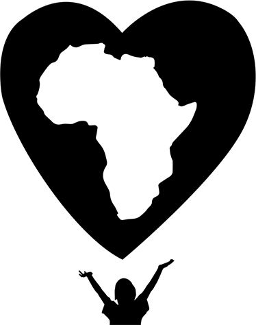 Vinyl tapijt wereldkaart liefde voor afrika - TenStickers