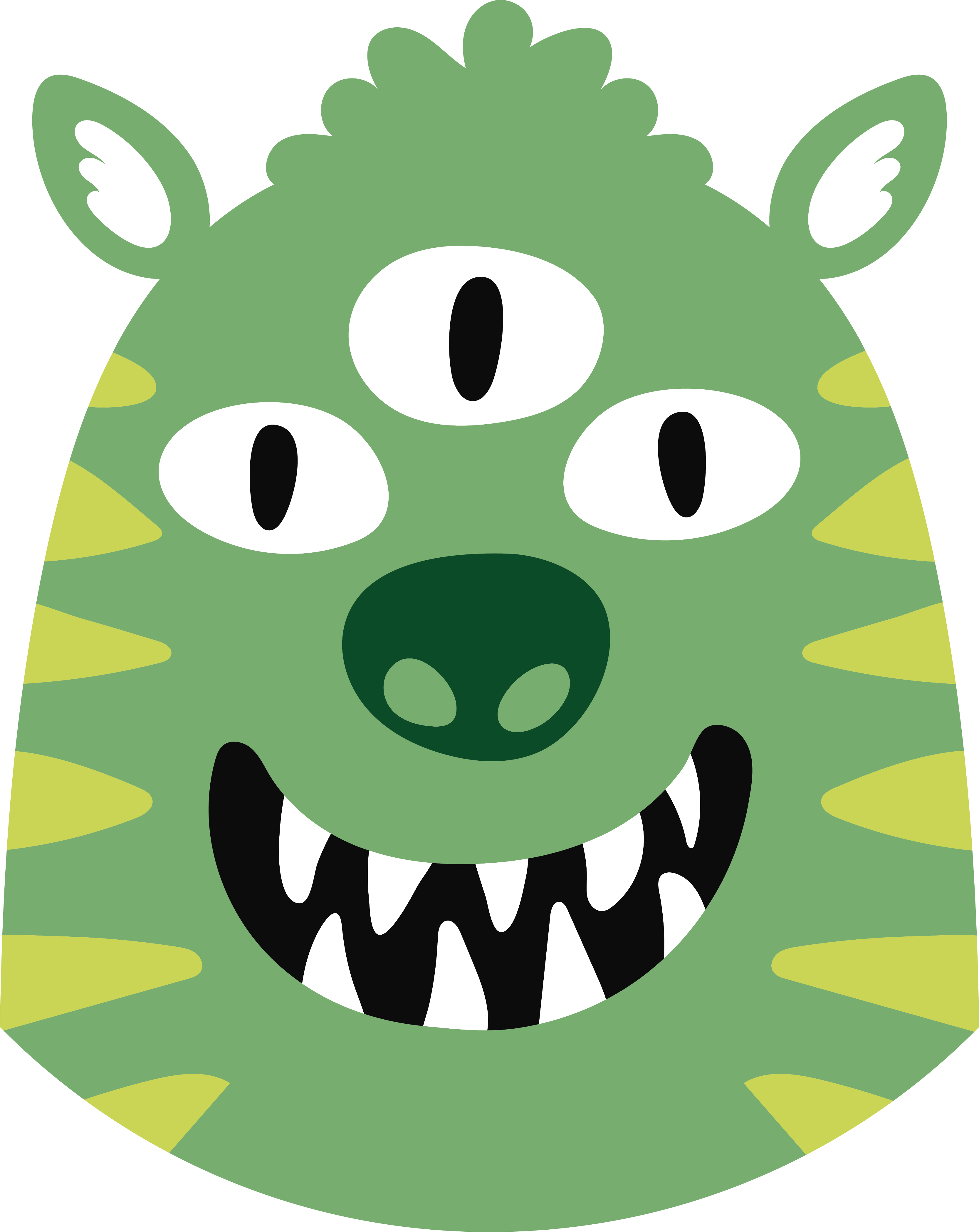 Vinyl tapijt kind vrolijk monster - TenStickers