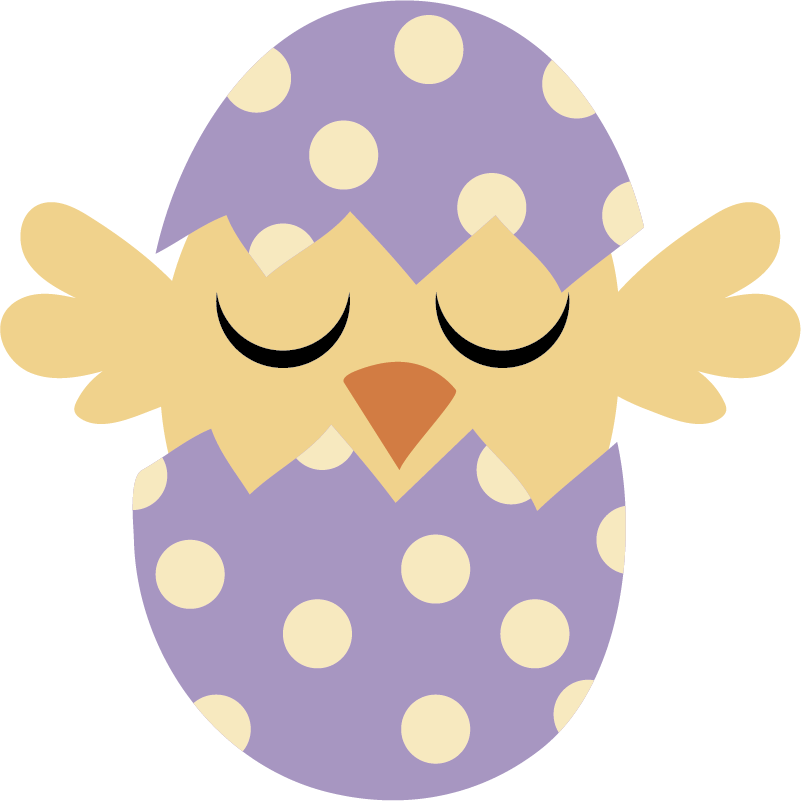 Vinyl tapijt kind paasvogel - TenStickers