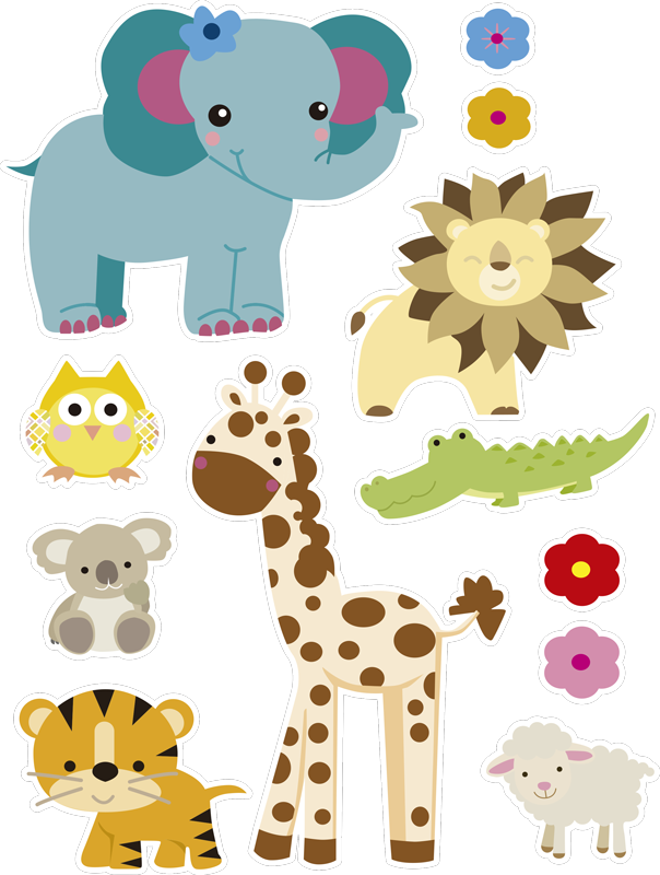 Vinyl tapijt kind cpprivalia kindersticker jungle - TenStickers