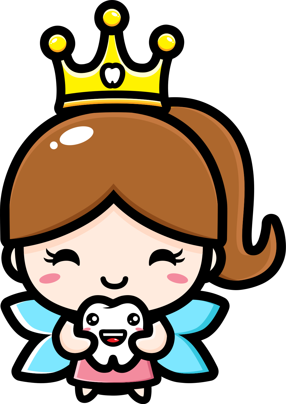 Vinyl tapijt kind schattig ontwerp tandenfee - TenStickers