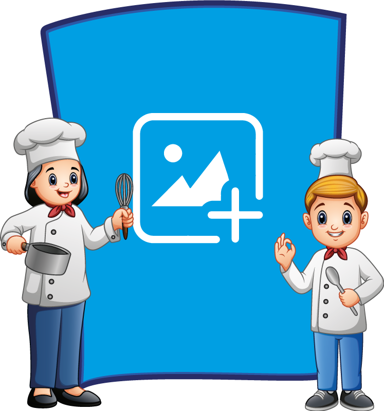 Vinyl tapijt kind chef fotolijst - TenStickers