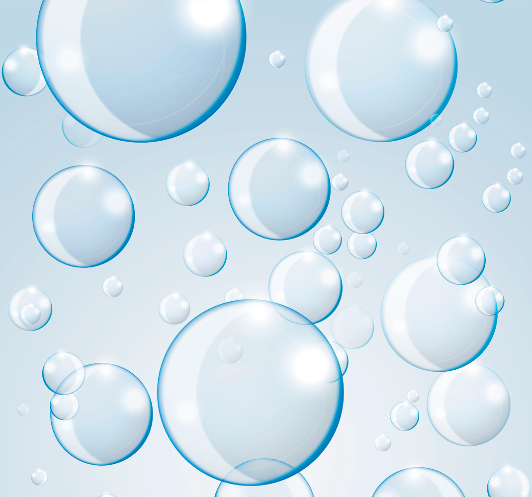 Vinyl tapijt badkamer sferische bubbels motief - TenStickers