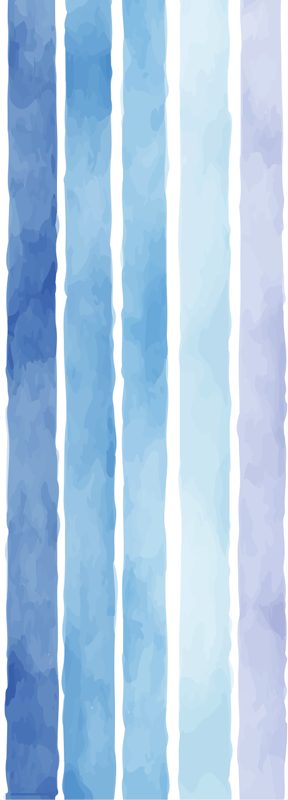 Vinyl tapijt badkamer blauw aquarel lijnen patroon - TenStickers