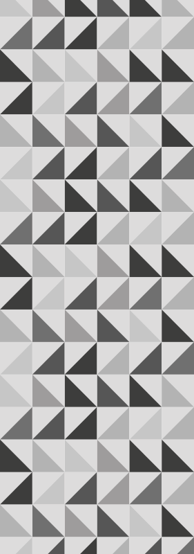 Vinyl tapijt badkamer geometrische driehoeken - TenStickers