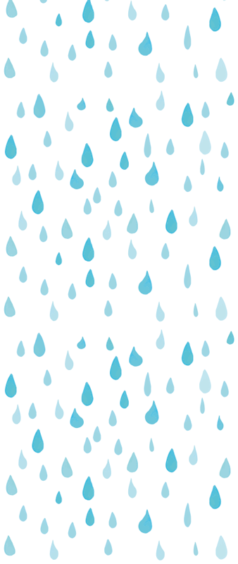 Vinyl tapijt badkamer blauwe aquarel waterdruppels - TenStickers