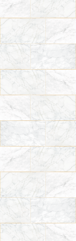 Vinyl tapijt badkamer grijstinten goud marmer - TenStickers