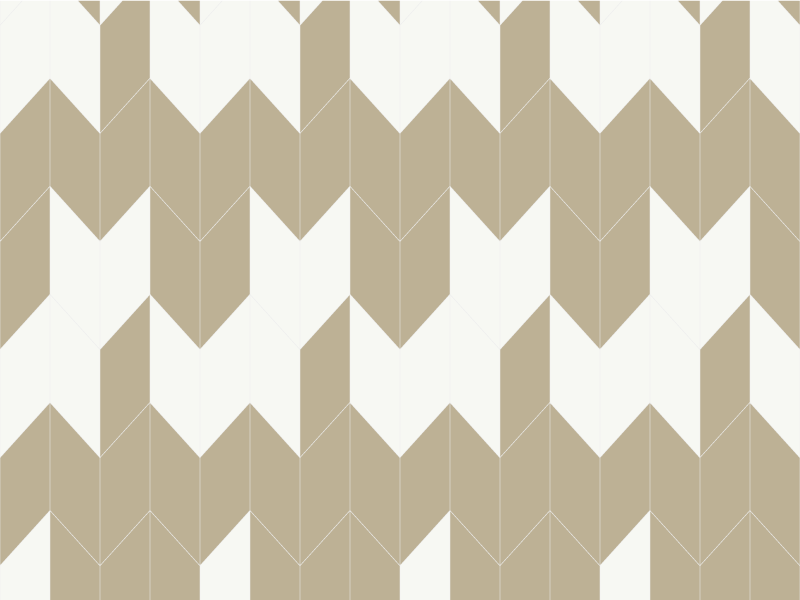Vinyl tapijt badkamer wit en beige geometrisch patroon - TenStickers