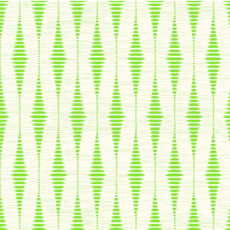 Vinyl tapijt geometrisch groene rabaul ikat - TenStickers