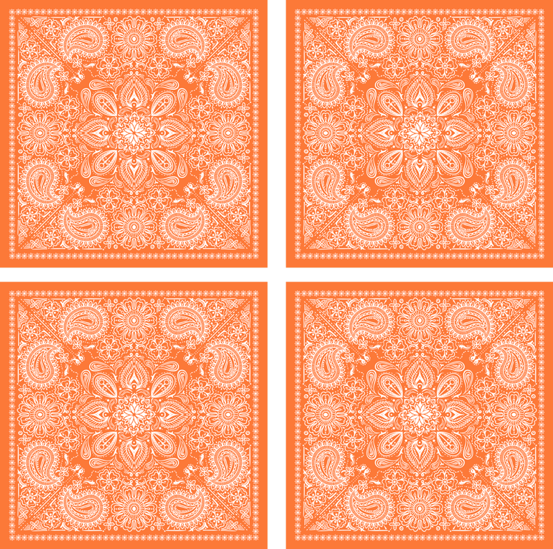 Vinyl tapijt badkamer paisley tegel - TenStickers