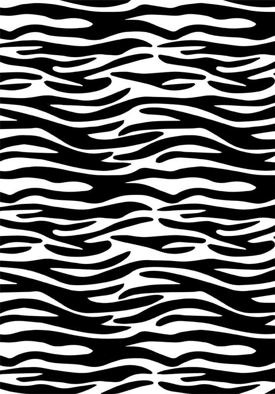 Vinyl tapijt badkamer dierenprint zebra douchewand - TenStickers