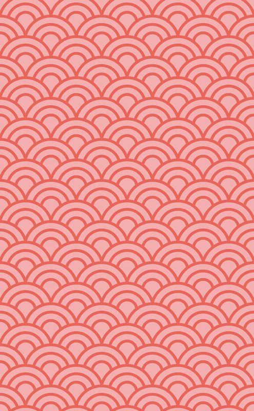 Vinyl tapijt badkamer living coral pantone - TenStickers
