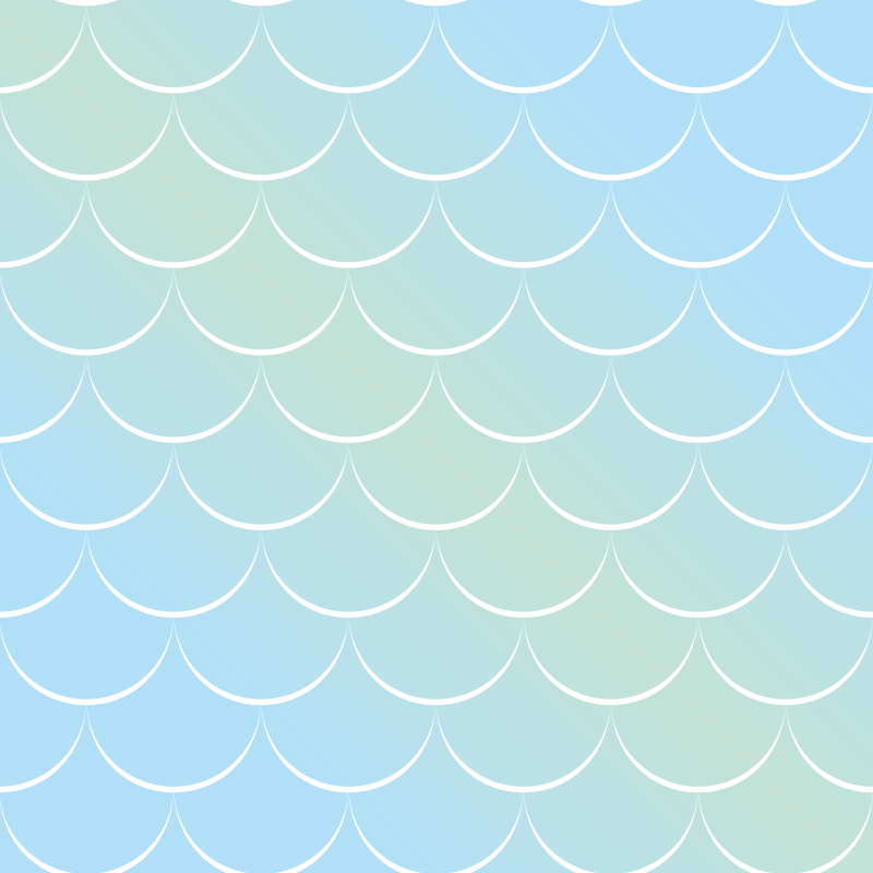 Vinyl tapijt badkamer pastelkleurige schubbenpatroon - TenStickers