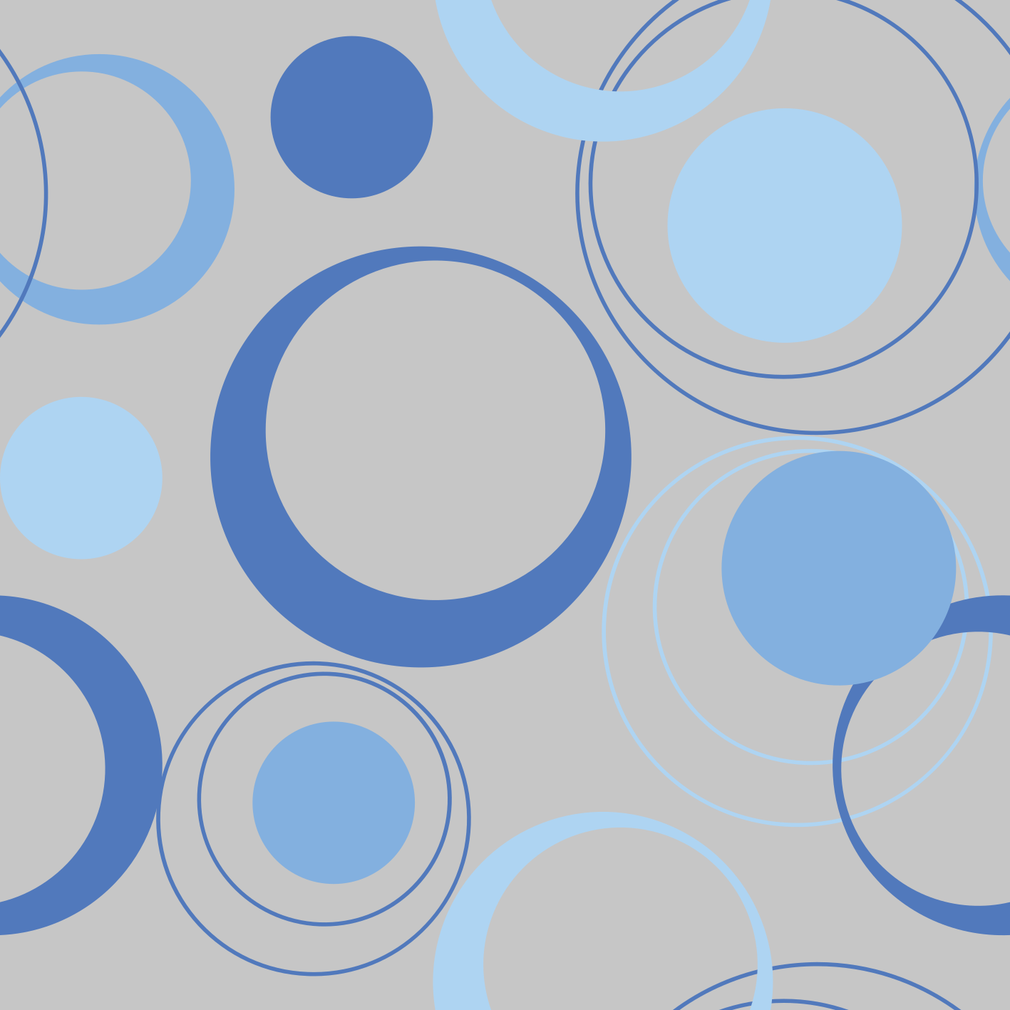 Vinyl tapijt badkamer minimalistische blauwe bubbels - TenStickers