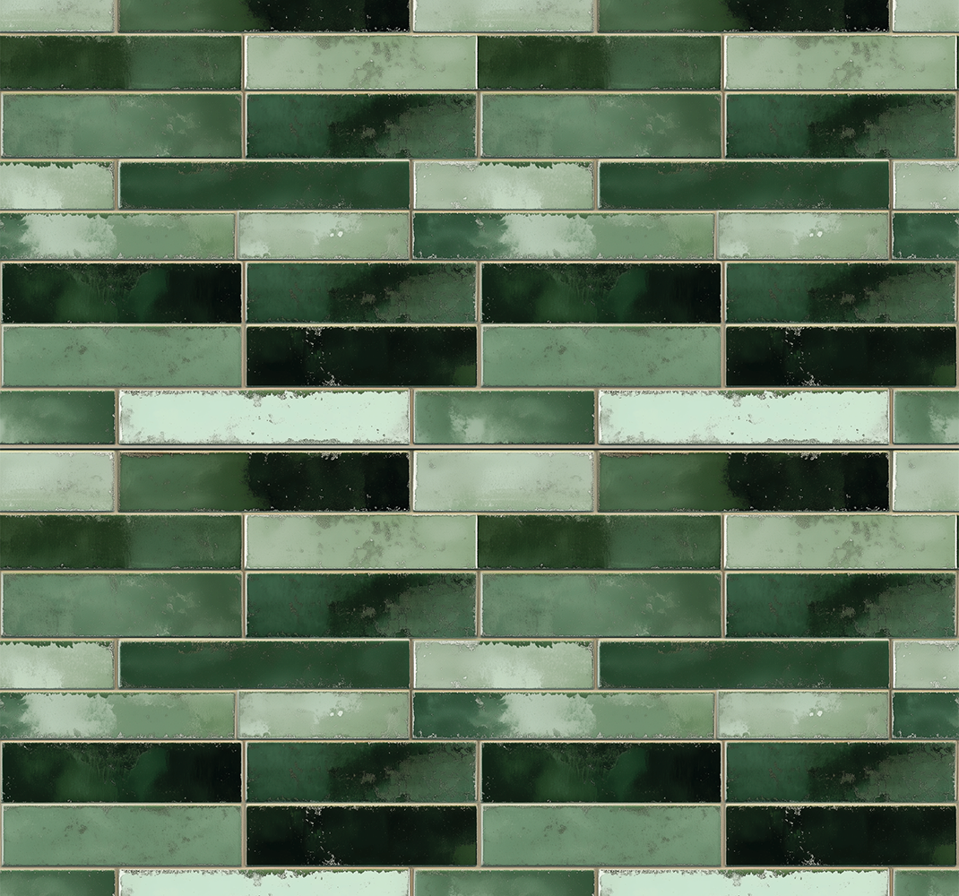 Vinyl tapijt badkamer lang groen - TenStickers