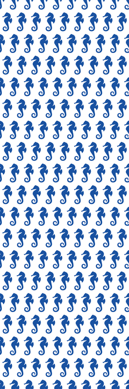 Vinyl tapijt badkamer zeepaard douche - TenStickers