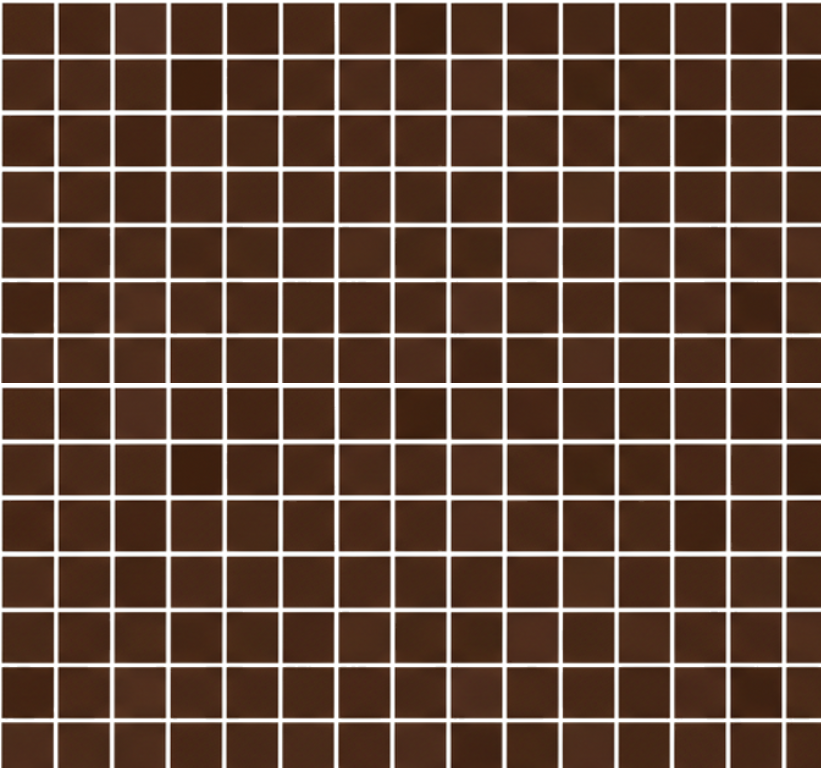 Vinyl tapijt badkamer mini chocoladebruine mozaïeken - TenStickers