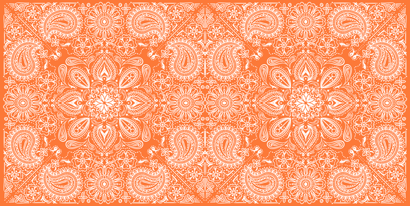 Vinyl tapijt keuken paisley tegelmeubilair - TenStickers