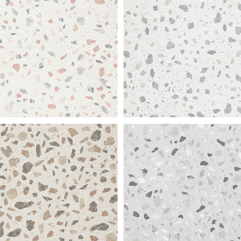 Vinyl tapijt keuken terrazzo structuur - TenStickers