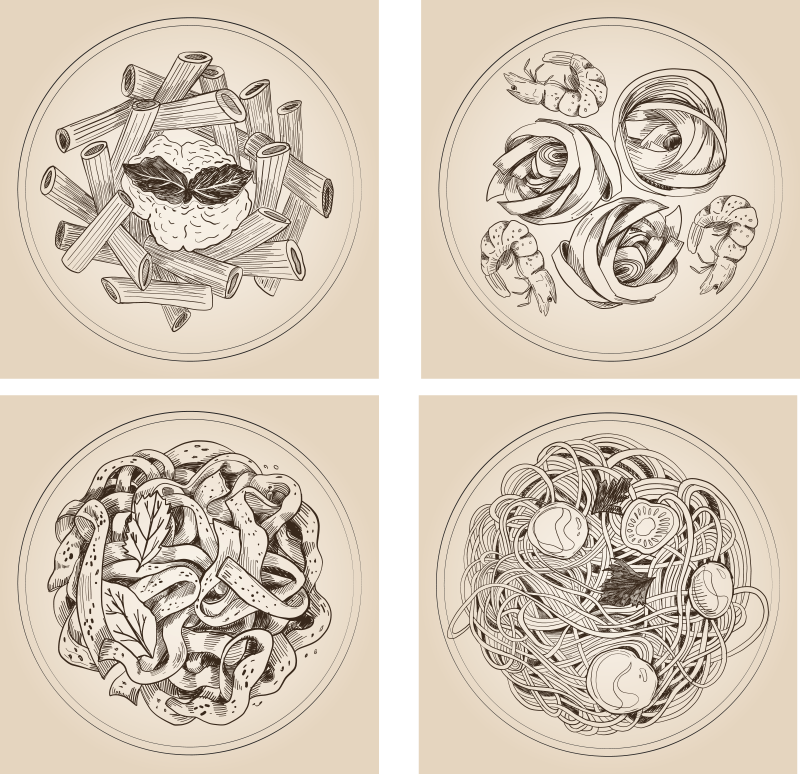 Vinyl tapijt keuken met ornamentale platen - TenStickers