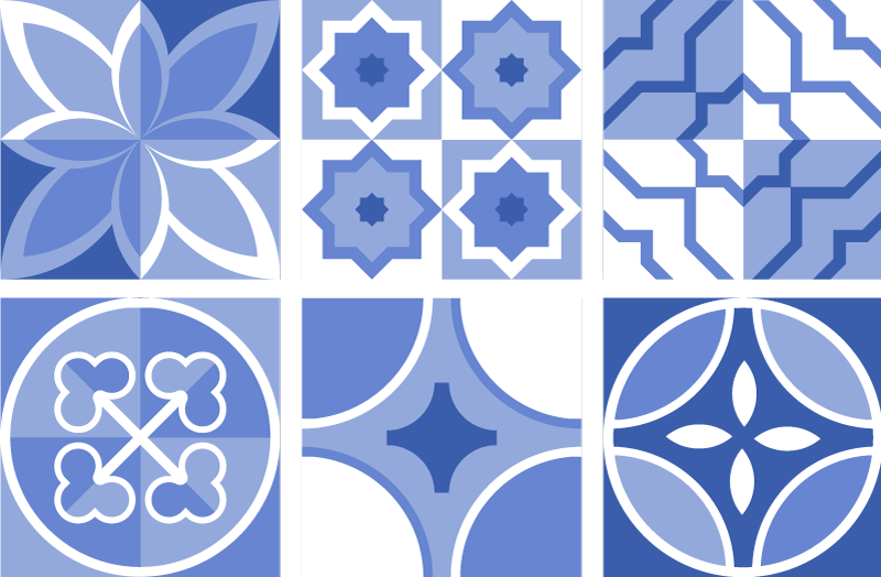 Vinyl tapijt keuken azulejos cindito tegels - TenStickers