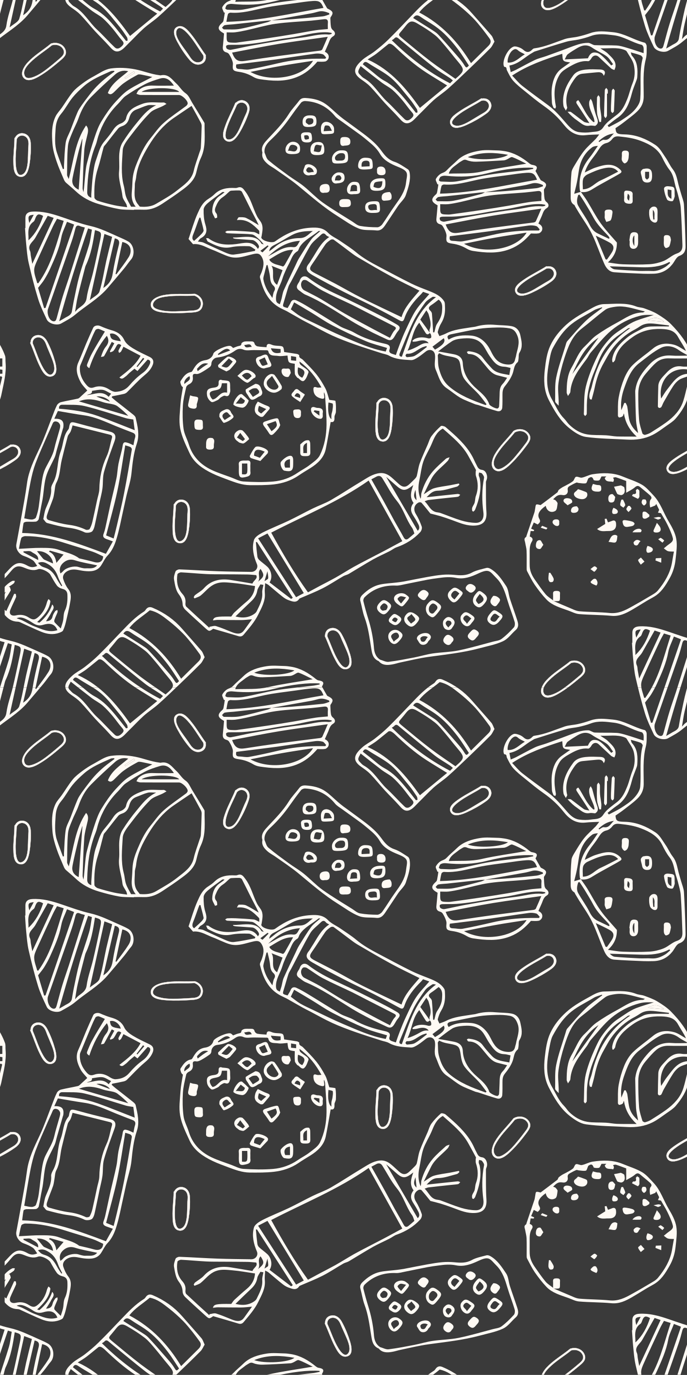 Vinyl tapijt keuken patron caramelos - TenStickers