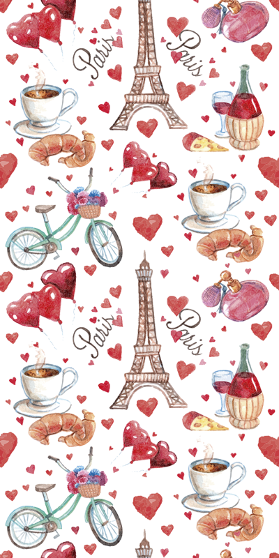 Vinyl tapijt keuken love parijs - TenStickers