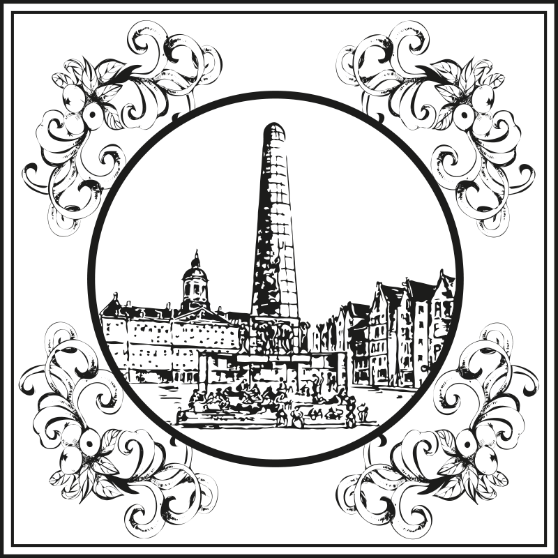 Vinyl tapijt keuken amsterdam dam square - TenStickers