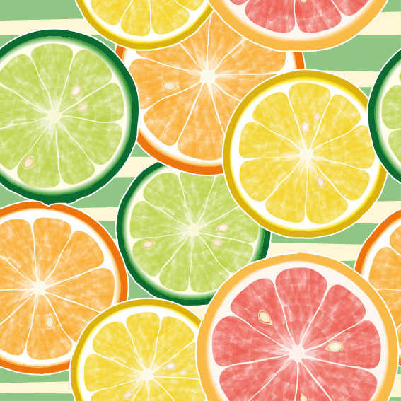 Vinyl tapijt keuken keukentegelstickers citrus - TenStickers