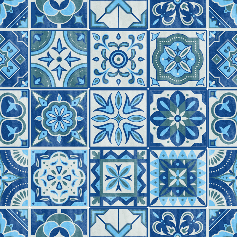 Vinyl tapijt keuken talavera tegels wanddecoratie - TenStickers
