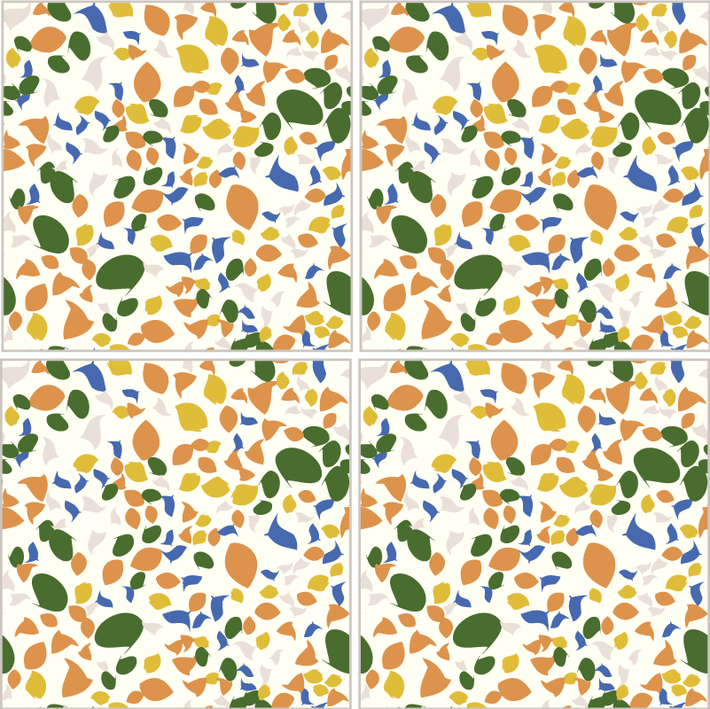 Vinyl tapijt keuken piastrelle terrazo stijl - TenStickers