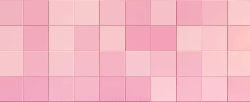 Vinyl tapijt keuken roze vierkante tegels - TenStickers