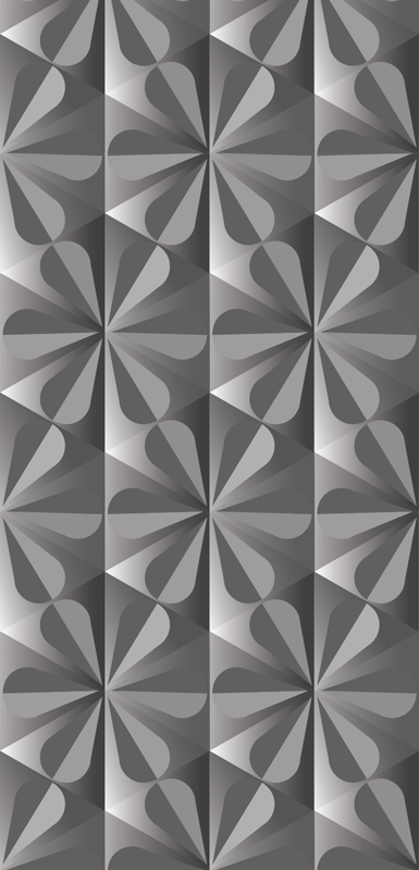 Vinyl tapijt keuken vintage geometrisch bloemenpatroon - TenStickers