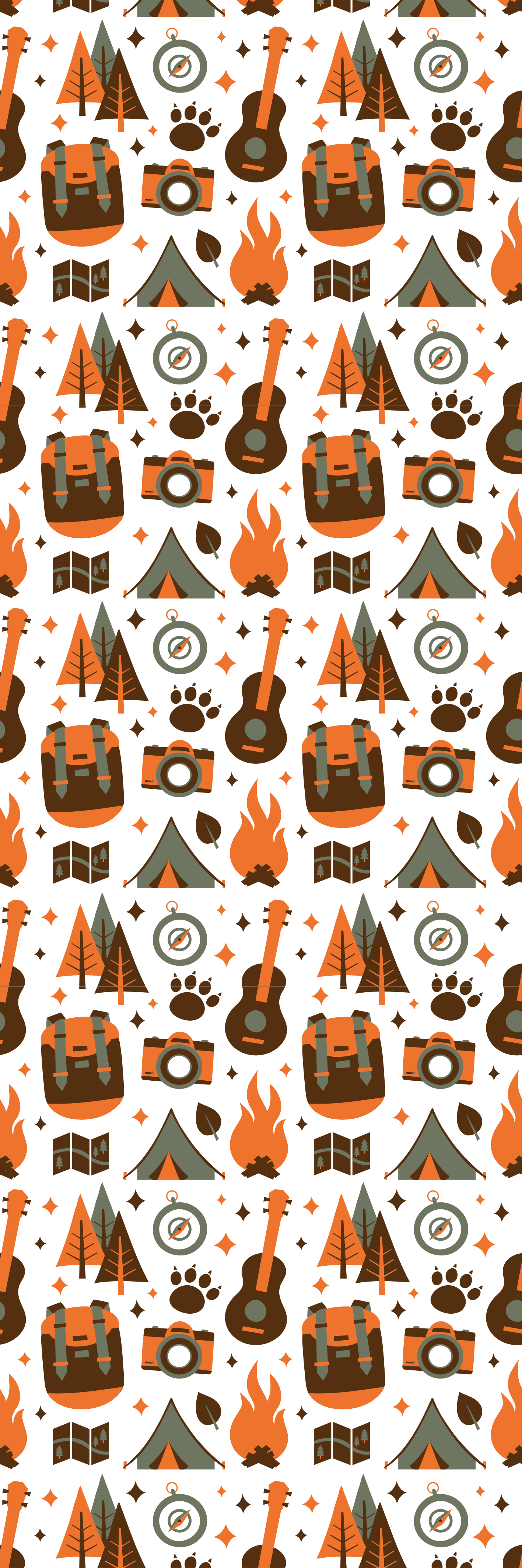Vinyl tapijt slaapkamer bergen beer hout vuur - TenStickers