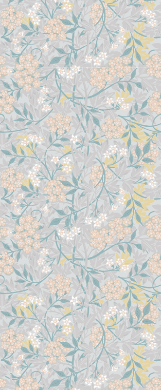 Vinyl tapijt slaapkamer 80's bloemen elegant patroon - TenStickers