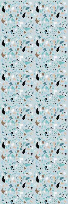 Vinyl tapijt slaapkamer in terrazzo stijl design - TenStickers