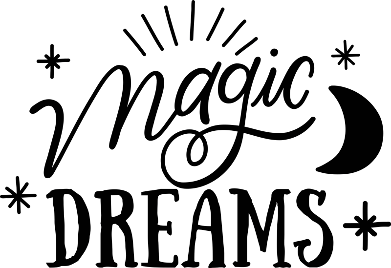 Vinyl tapijt slaapkamer magic dreams - TenStickers