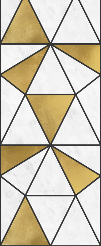 Vinyl tapijt kantoor geometrisch marmer effect - TenStickers