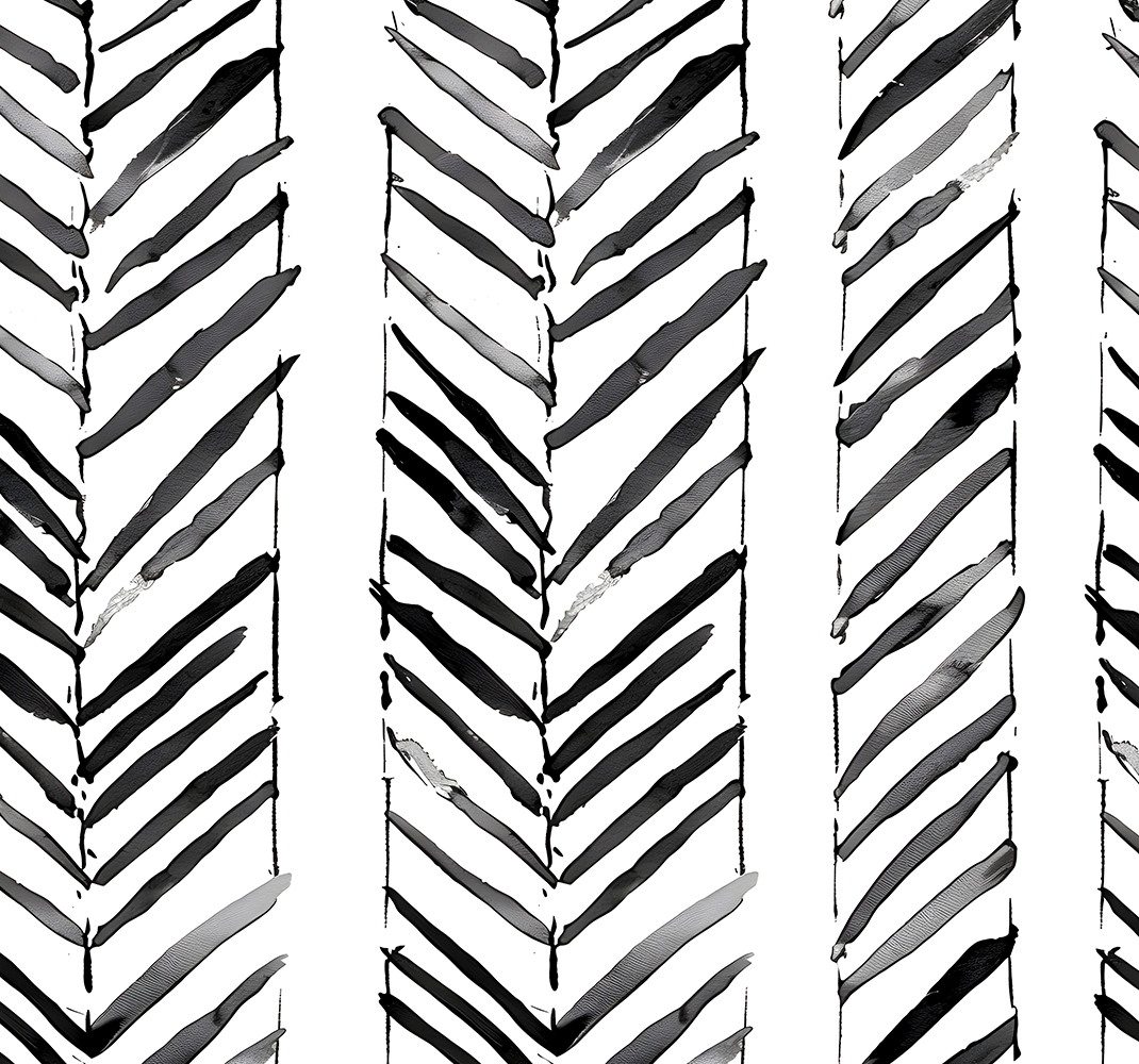 Vinyl tapijt kantoor zwart-wit geometrisch ontwerp - TenStickers