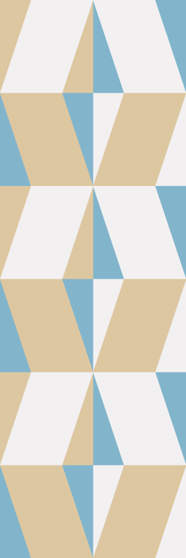 Vinyl tapijt kantoor geometrische minimalistische vormen - TenStickers