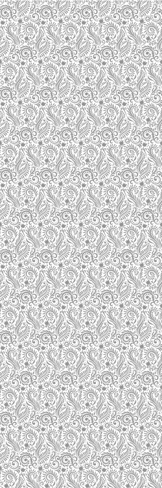 Vinyl tapijt kantoor met vintage siert bloemen - TenStickers