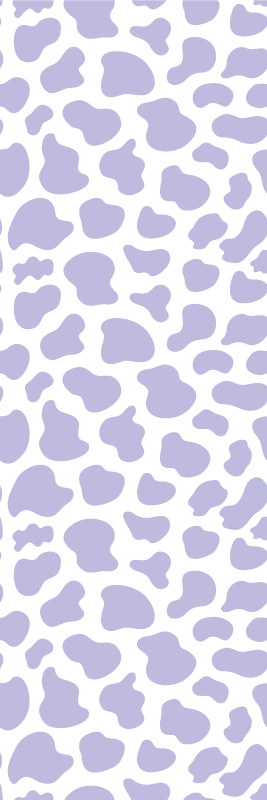 Vinyl tapijt slaapkamer paarse koeienprint - TenStickers