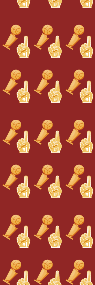 Vinyl tapijt slaapkamer basketbal sportpatroon - TenStickers