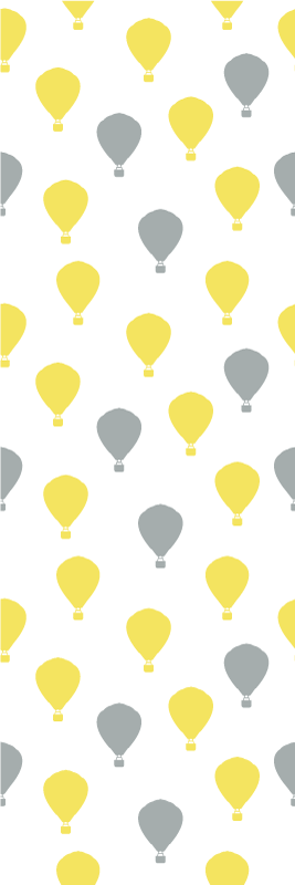 Vinyl tapijt slaapkamer pantone luchtballon - TenStickers